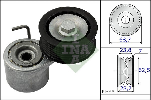 INA 534 0487 10 Intinzator curea, curea distributie