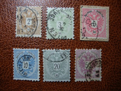 AUSTRIA 1883 SERIE foto