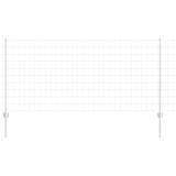 VidaXL &Icirc;ngrădire cu st&acirc;lpi Argintiu 1 x 10 m Oțel 3336171