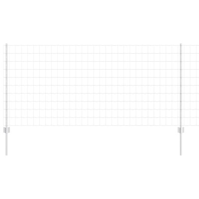 vidaXL &amp;Icirc;ngrădire cu st&amp;acirc;lpi Argintiu 1 x 10 m Oțel 3336171 foto