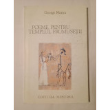 George Murnu - Poeme pentru templul frumuseții (Minerva, 1999)