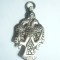 Medalie-insigna-ornament cu insemnele Familiei Brancoveanu sec.XVI-XVII ,h=6,5cm