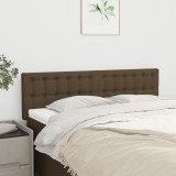 Cumpara ieftin Tăblii de pat, 2 buc., maro &icirc;nchis, 72x5x78/88 cm, textil