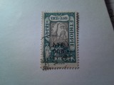 Timbru Ethiopia 1921 supratipar 1g/ 1/4g - fauna - Girafe ,stampilat