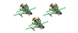Set 3 Mulinete Crap Diamant Alb KT6000A, Baitrunner, 10 Rulmenti, Tambur Rezerva, Maner Metalic