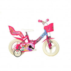 Bicicleta pentru copii Dino Biker Princess, 12 inch, 3-4 ani, maxim 40 kg foto