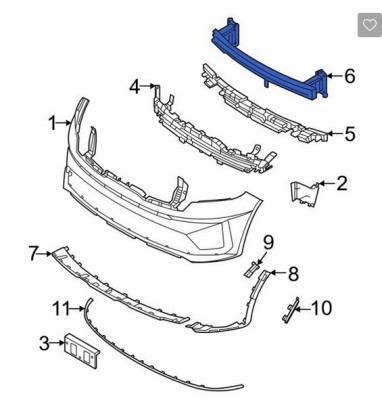 Armatura bara fata Kia Sorento (Mq4), 03.2020-, aluminiu, RapidAuto foto
