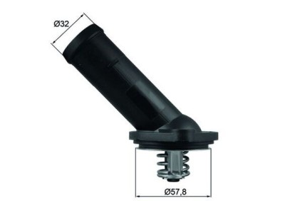 MAHLE TI 225 92D termostat,lichid racire foto