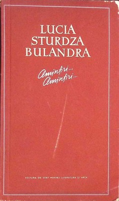 AMINTIRI... AMINTIRI...-LUCIA STURDZA BULANDRA-261664 foto