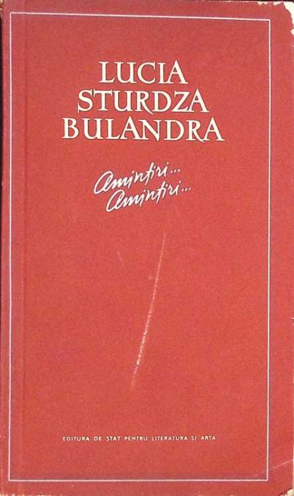 AMINTIRI... AMINTIRI...-LUCIA STURDZA BULANDRA-261664