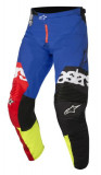 Pantaloni Moto Alpinestars Mx Racer Flagship Albastru / Rosu / Galben Marimea 28 3721318/356/28