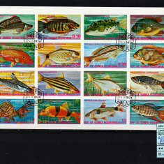 Timbre Guineea Ec., 1975 | Peşti - Viaţă marină | Bloc / Minisheet NDT | aph