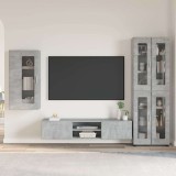 Cumpara ieftin Set comoda TV FLORIN 3 buc. 150 x 39 x 30 cm Gri Beton