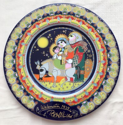 Farfurie - Bjorn Wiinblad - Rosenthal - Farfurie de Craciun - 1979 foto