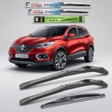 Ștergătoare Renault Kadjar Facelift (2018&ndash;2024) TeamCar&reg; &ndash; Hibrid | Set Complet