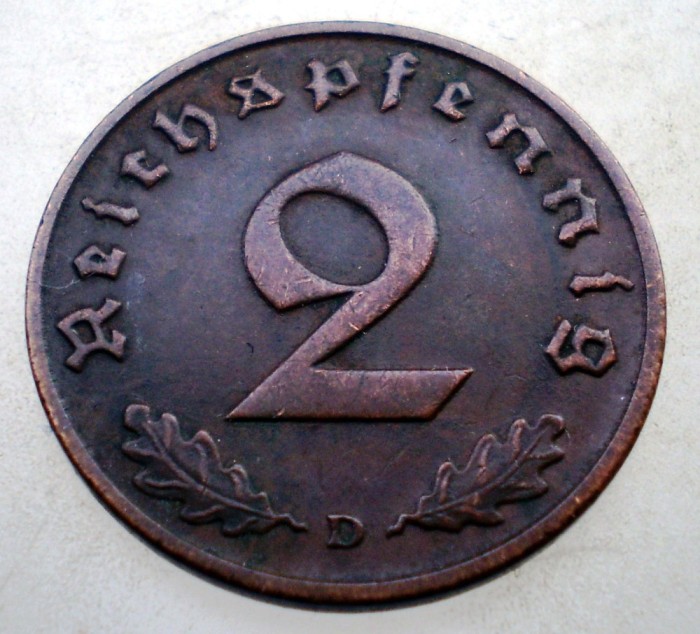 2.978 GERMANIA 2 REICHSPFENNIG 1937 D