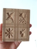 ** Matrita lemn forma prajitura biscuiti turta dulce fursecuri, crafts - cu 4 imagini rustice - pasari si flori