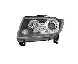 Far JEEP COMPASS (PK), 09.2014-06.2017, partea stanga, DEPO, H9+P27/7W+WY21W; electrical; negru; cu motor; halogen,