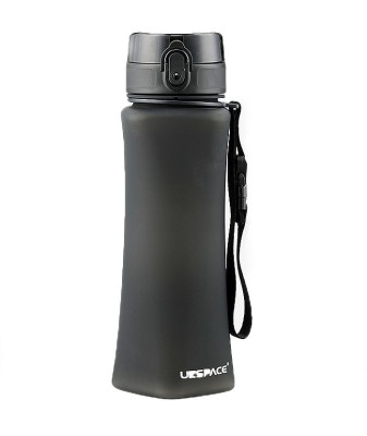 Sticla apa slim Uzspace Tritan, fara BPA cu capac 700ml negru Handy KitchenServ foto