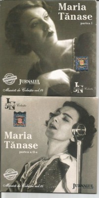 (B) CD - Maria Tanase vol1+vol2, original Jurnalul National foto