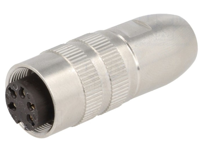 Conector M16 mamă 5 PIN drept