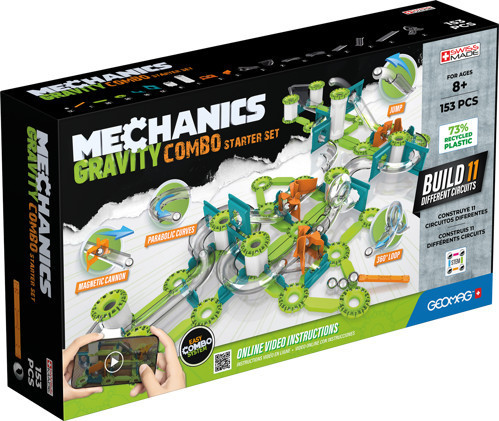 Geomag Mechanics Gravity set magnetic Combo pachet incepatori 153 buc 757