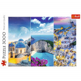 Puzzle 3000 piese - Vacanta in Grecia | Trefl