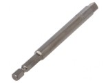 Adaptor 100mm Fixare 1/4&quot; &amp; 1/4&quot; Pătrat