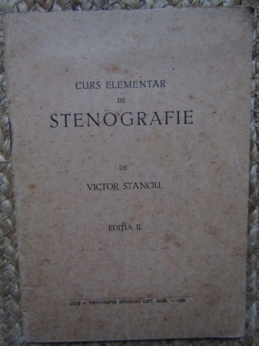 Curs elementar de stenografie - Victor Stanciu
