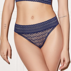 Tanga din dantela Boomerang Midnight Blue XS