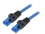 Cablu Patch U/UTP Cat6a Albastru 1m, Logilink
