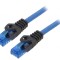 Cablu Patch U/UTP Cat6a Albastru 1m
