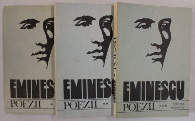 M. EMINESCU, POEZII, VOL. I - II - III, EDITIE CRITICA de D. MURARASU, 1982 * EDITIE BROSATA foto
