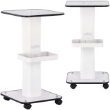 Ucenic pentru salon de coafură, pe roți, asistent pentru pentru aparat cosmetic 1003 cu raft universal.