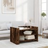 Masuta Cafea Gossi Stejar Fumuriu 80x50x50 cm Lemn prelucrat Dreptunghiulara Living