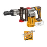 Demolator Profesional 20V SDS HEX Brushless INGCO CDBLI20358, 16J, 0-3200 bpm, sistem prindere SDS HEX, fara acumulator si incarcator