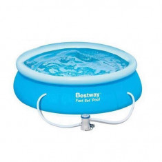 Piscina cu inel gonflabil Bestway 57268, dimensiune 2.44x0.66 m, strat Triplex PVC, pompa filtrare inclusa Mania Tools foto