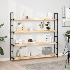 vidaXL Rafturi plutitoare 2 buc. 140x20x4cm lemn masiv acacia netratat 3279436