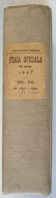 CAILE FERATE ROMANE , FOAIA DE CALCUL C.F.R. , NUMERELE 1762 - 1806 , VOLUMUL XXI , 1947 foto