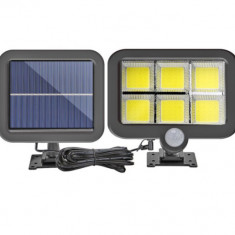 Proiector solar 120 LED COB senzor de lumina si miscare