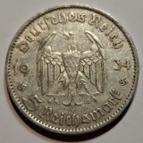 Germania Nazista 5 reichsmark 1934 A argint
