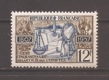 Franta 1957 - 150 de ani de existență a Curții de Conturi, MNH, Nestampilat