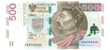 Polonia 500 Zlotych 2017 P-190b UNC Bancnota Straina Europa
