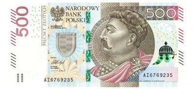 Polonia 500 Zlotych 2017 P-190b UNC foto
