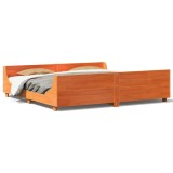 Cumpara ieftin Cadru de pat fara saltea, maro ceruit 180x200 cm lemn masiv pin