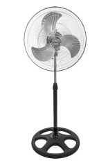 Ventilator cu picior FLORIA 3840,negru cu gri 3 in 1, Putere 55 W, 3 viteze, diametru 45 cm,
