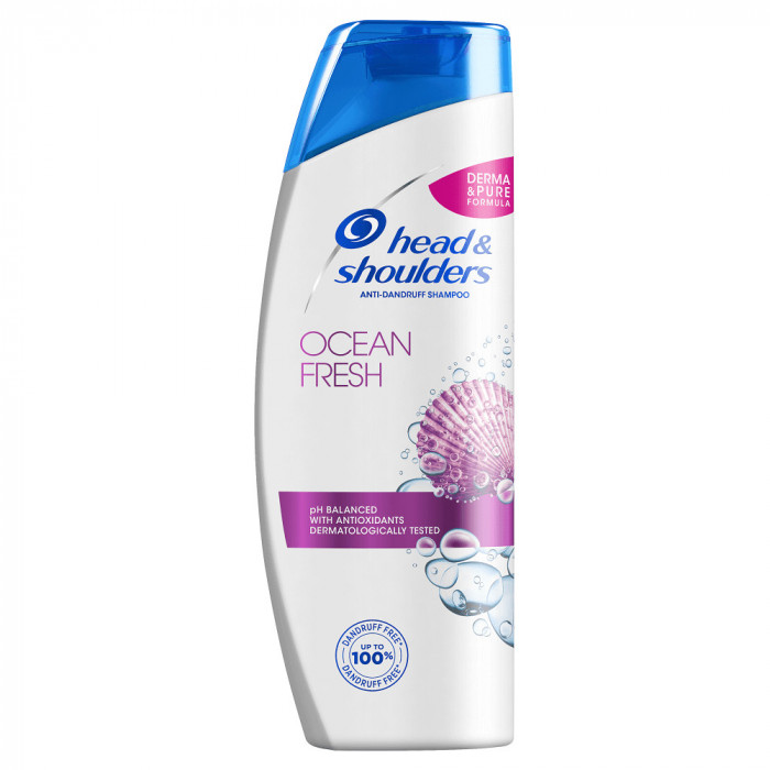 Sampon pentru par, Head and Shoulder&rsquo;s, Ocean Fresh, anti-matreata, 360 ml