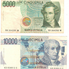 SV * Italia LOT 5000 LIRE 1985 si 10000 LIRE 1984