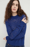 Cumpara ieftin G-Star Raw pulover femei, culoarea albastru marin, light