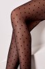 Ciorapi copii grosi cu model inimioare, Anabel 20 Den - Nero, 128-134 (20), Conte Elegant